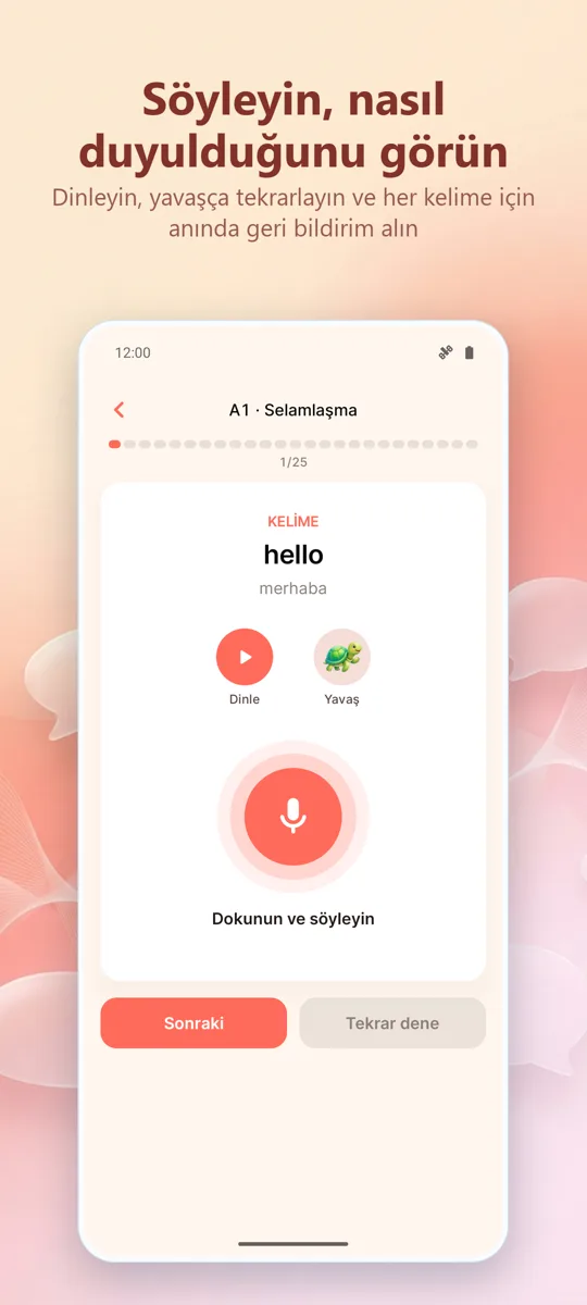 Telaffuz Koçu: ekran görüntüsü 2