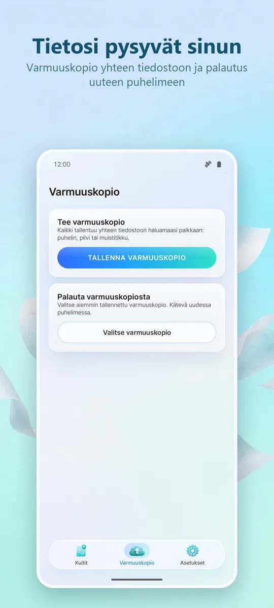 Kuittiskanneri: Kulut: kuvakaappaus 4