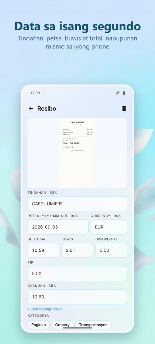 Receipt Scanner: Gastos: screenshot 2