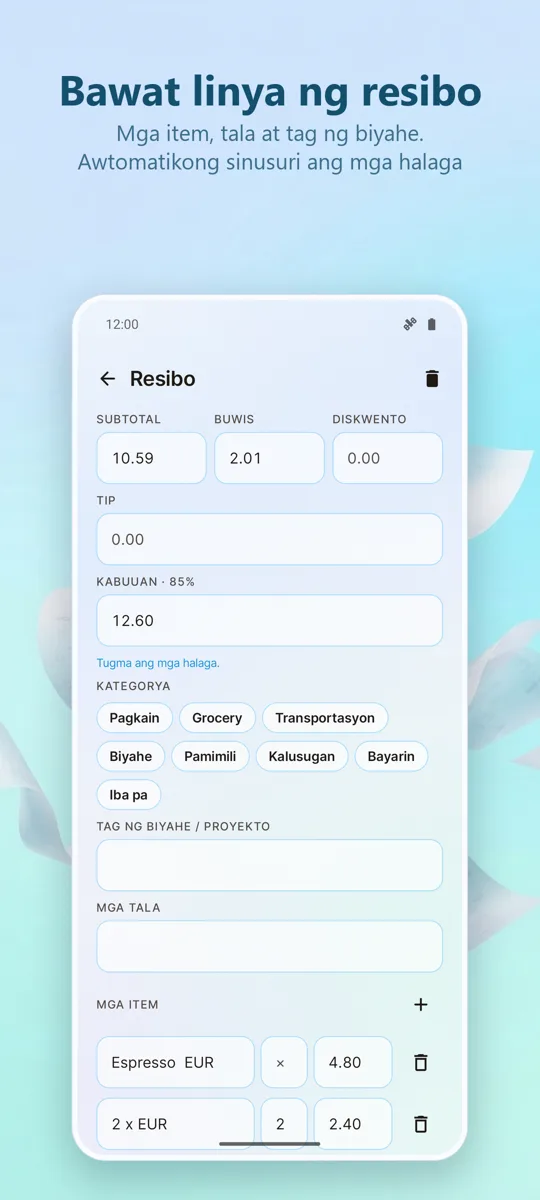 Receipt Scanner: Gastos: screenshot 3