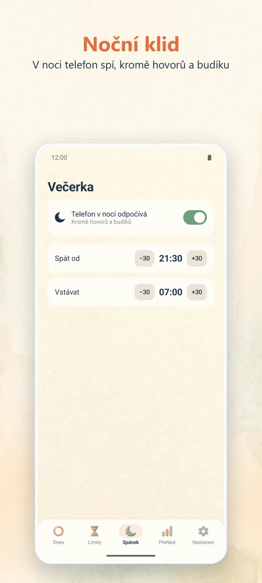 Rodičovská kontrola: snímek obrazovky 3