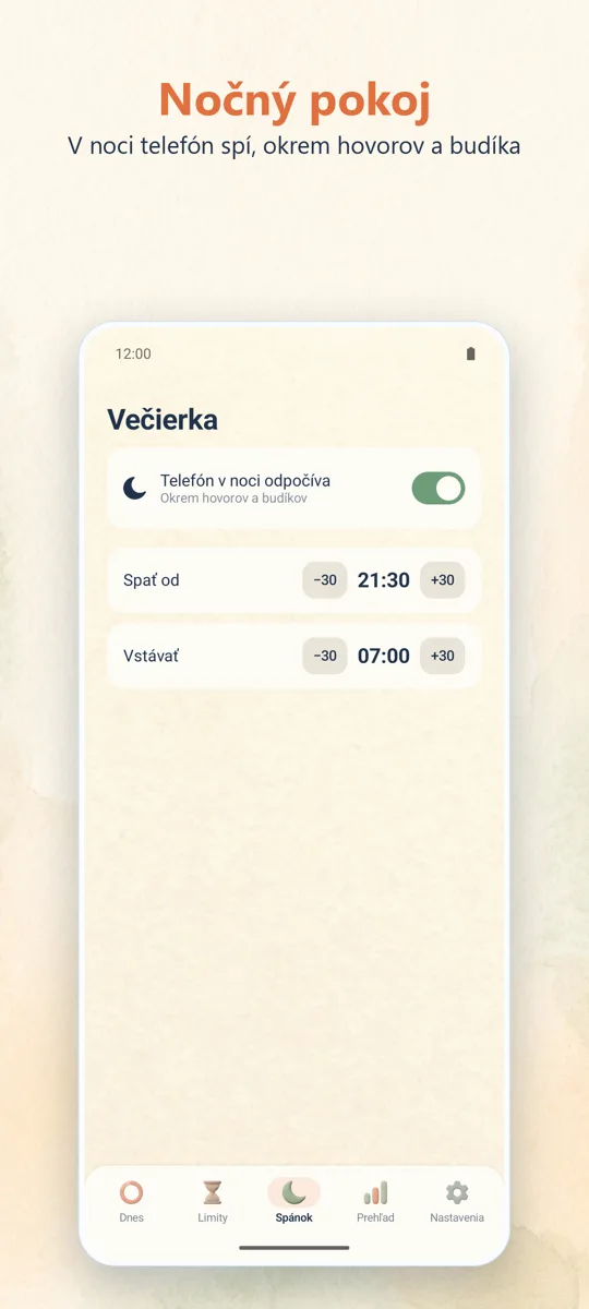 Rodičovská kontrola: snímka obrazovky 3