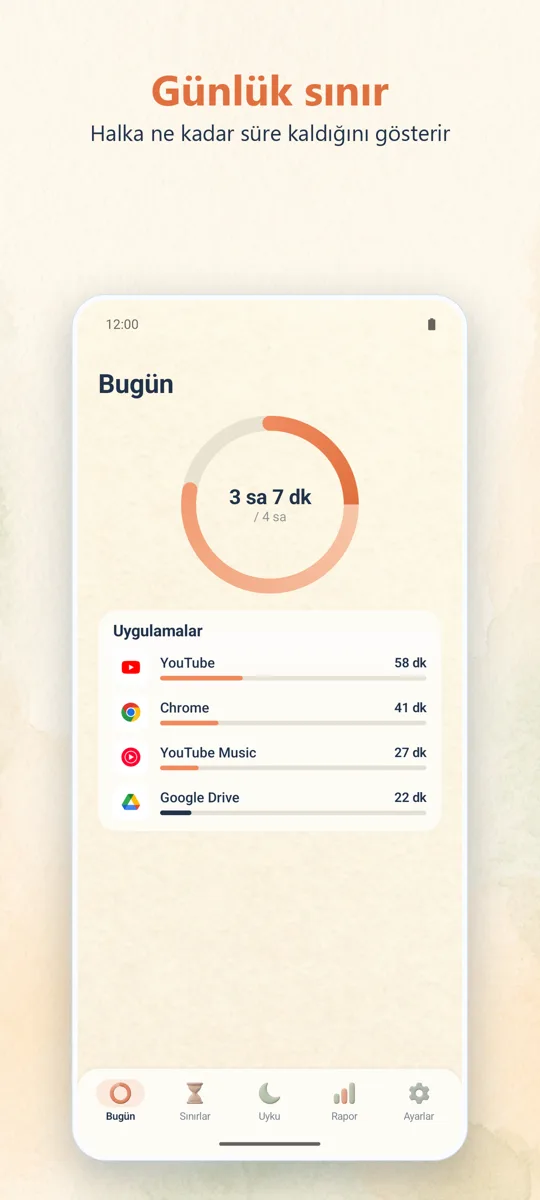 Ebeveyn Denetimi: ana ekran