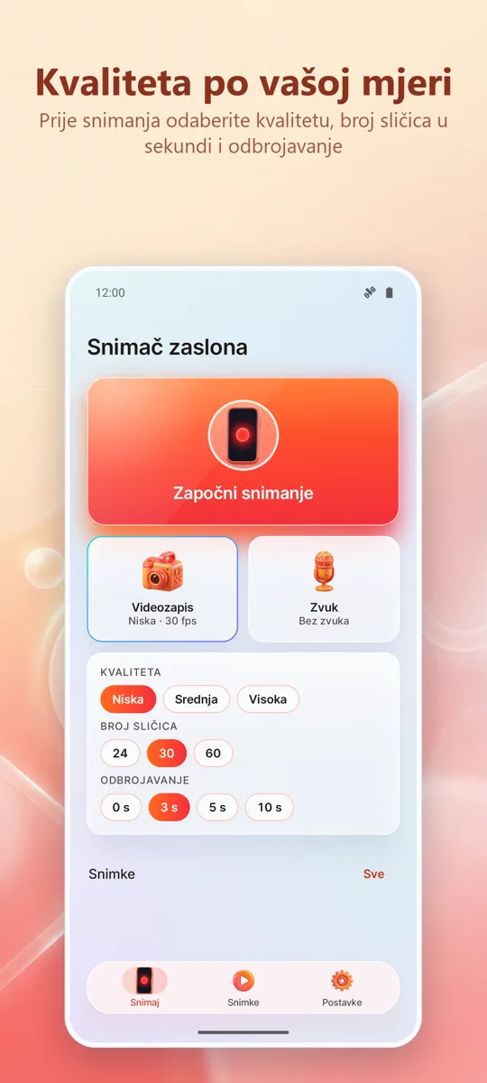 Snimač zaslona: HD snimanje: snimka zaslona 2