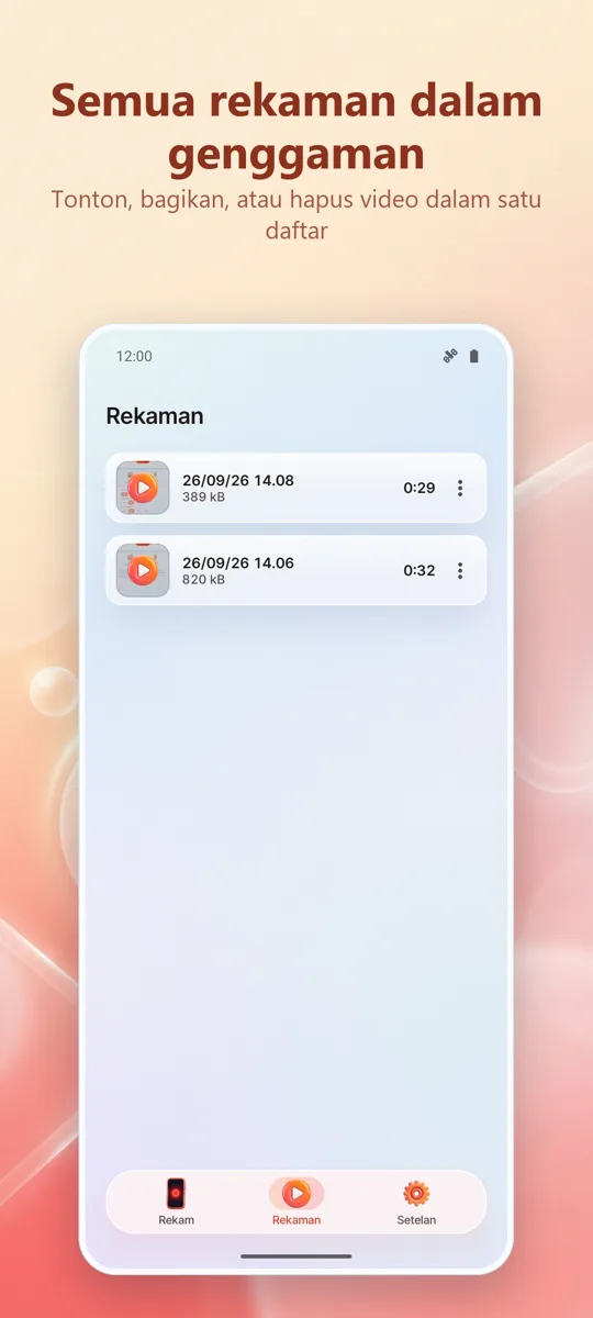 Perekam Layar: Rekam HD: tangkapan layar 3