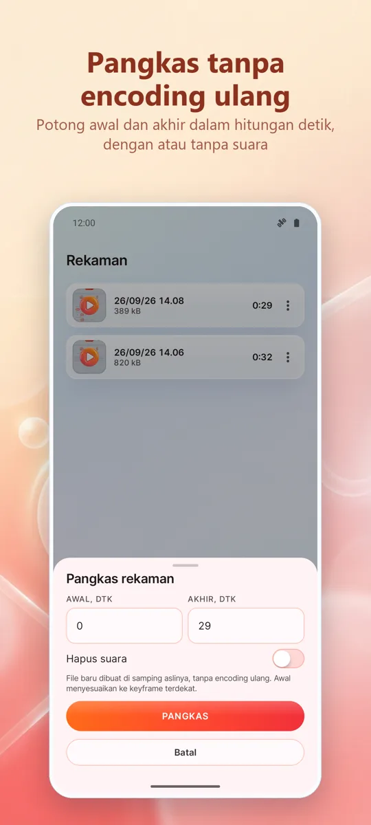 Perekam Layar: Rekam HD: tangkapan layar 4