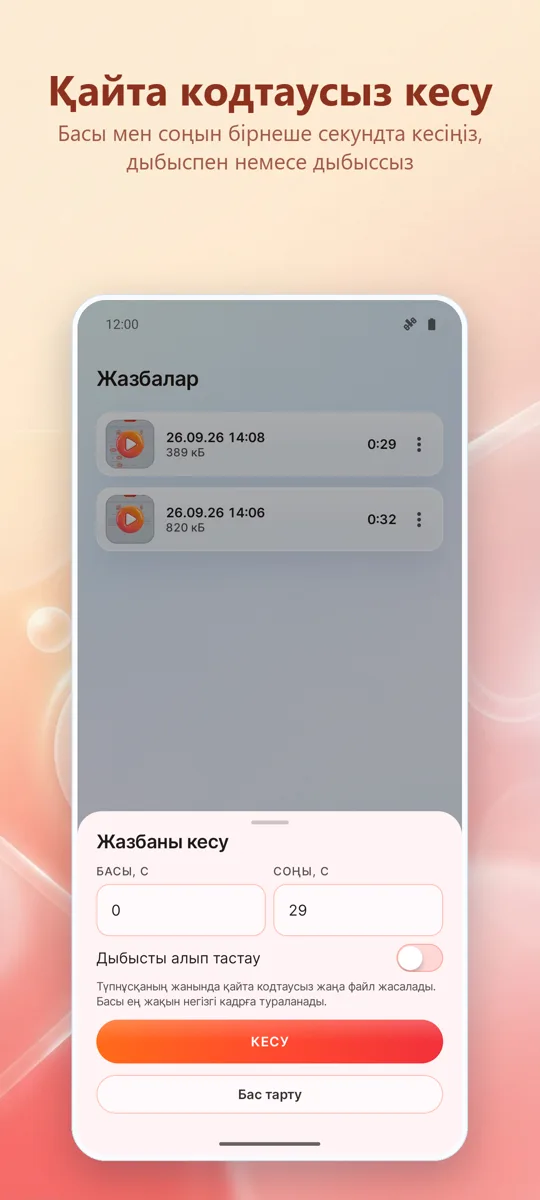 Экранды жазу: HD жазба: скриншот 4
