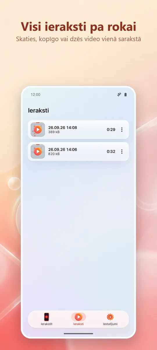Ekrāna ierakstītājs: ekrānuzņēmums 3