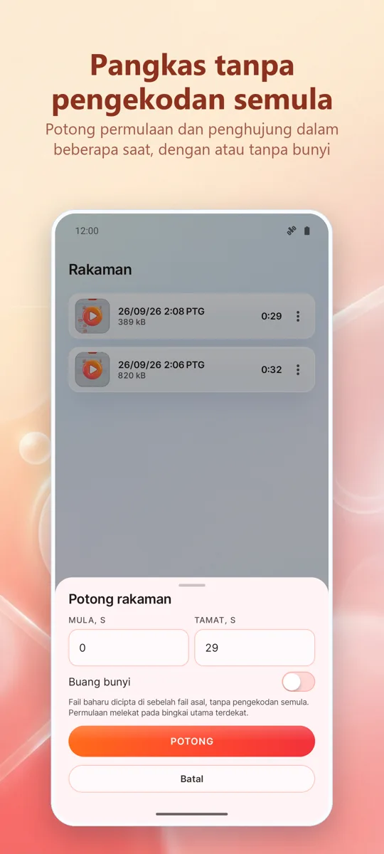 Perakam Skrin: Rekod HD: tangkapan skrin 4