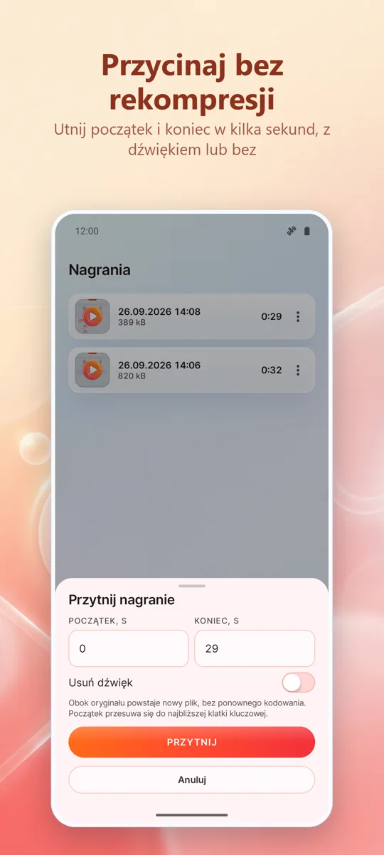 Rejestrator Ekranu: Nagraj HD: zrzut ekranu 4
