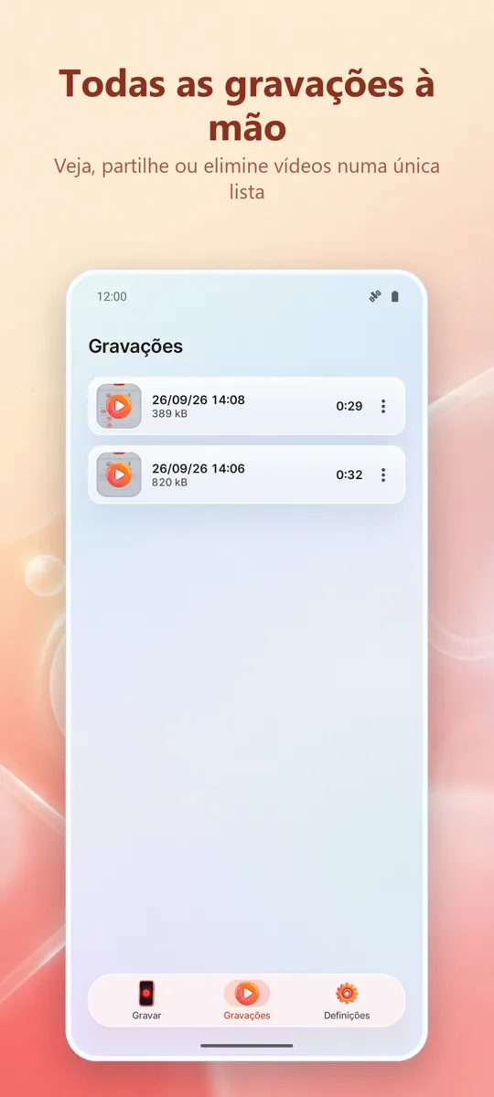 Gravador de Ecrã: HD Record: captura de ecrã 3
