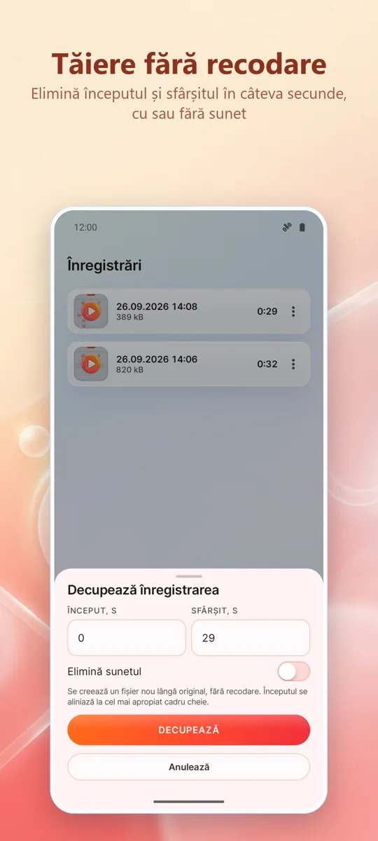 Screen Recorder: captură de ecran 4