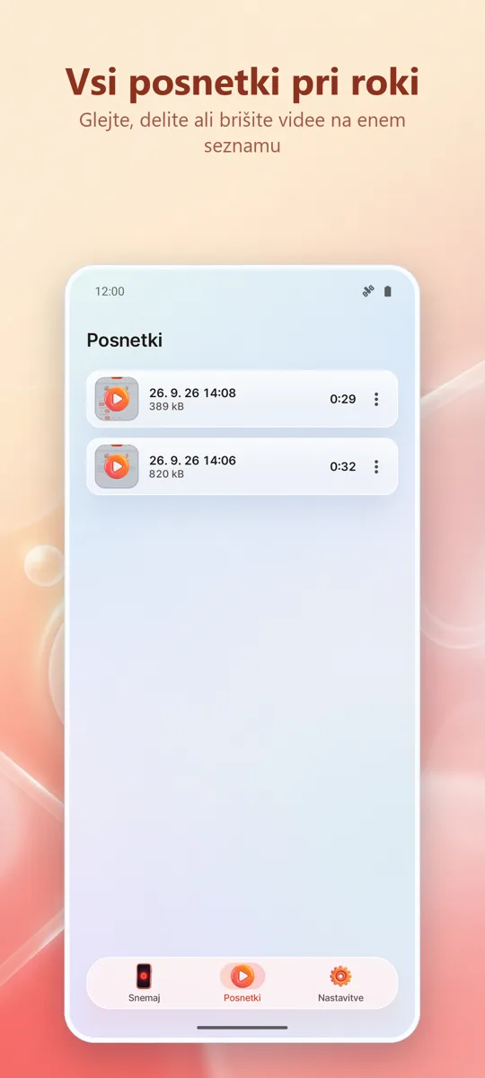 Snemalnik zaslona: HD snemanje: posnetek zaslona 3