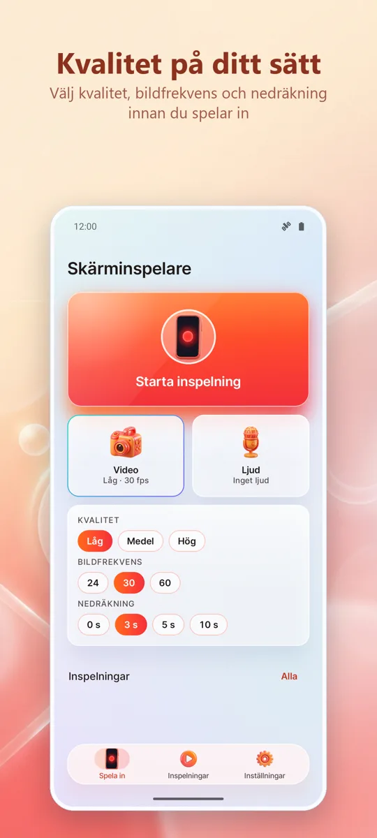 Skärminspelare: HD-inspelning: skärmbild 2