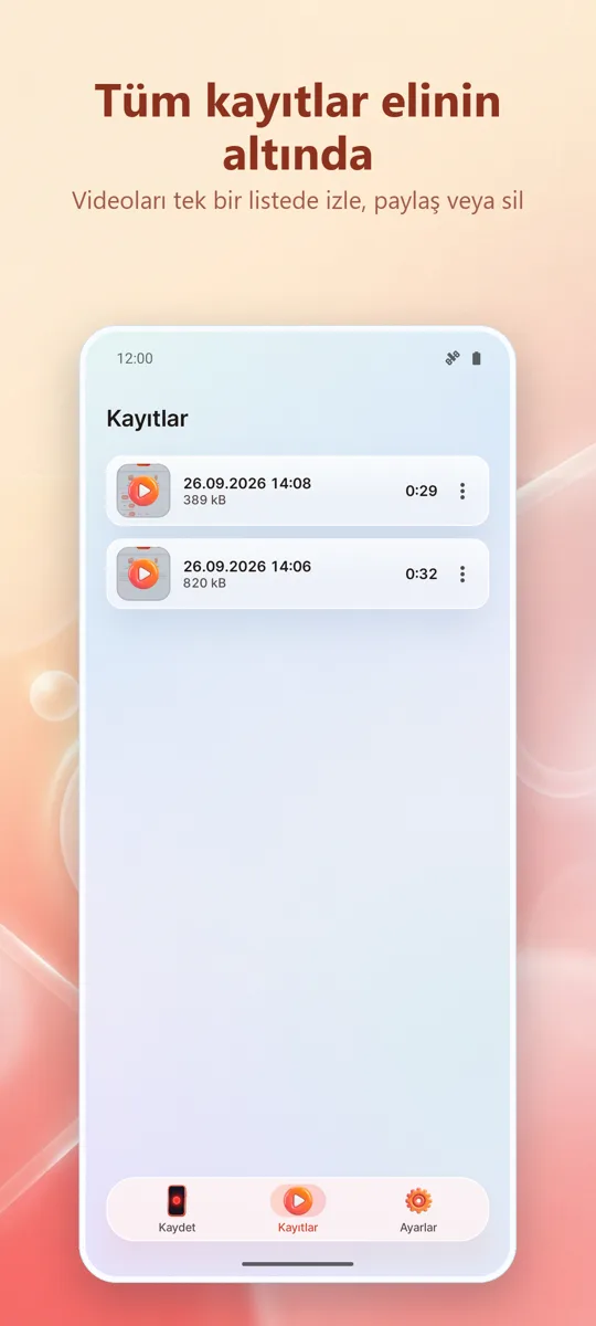 Ekran Kaydedici: HD Kayıt: ekran görüntüsü 3