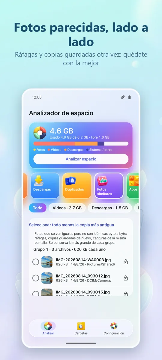 Analizador de Almacenamiento: captura de pantalla 3