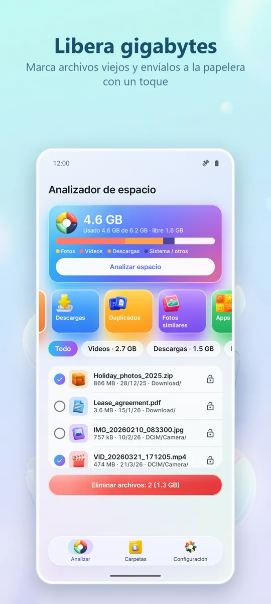 Analizador de Almacenamiento: captura de pantalla 4