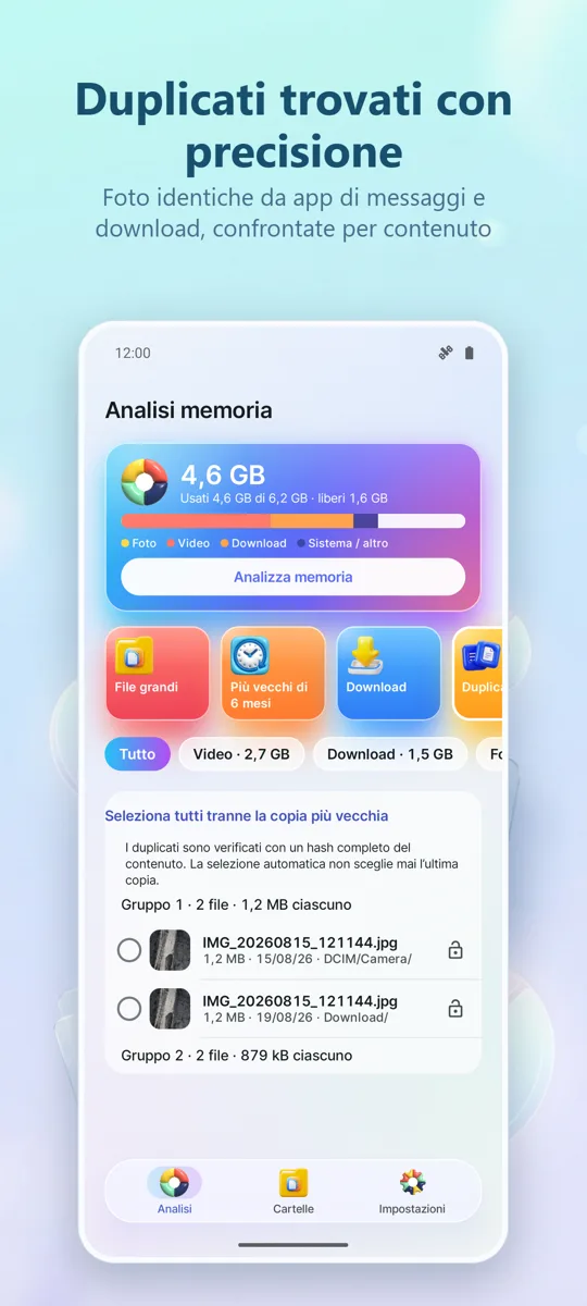 Analizzatore di Spazio: screenshot 2