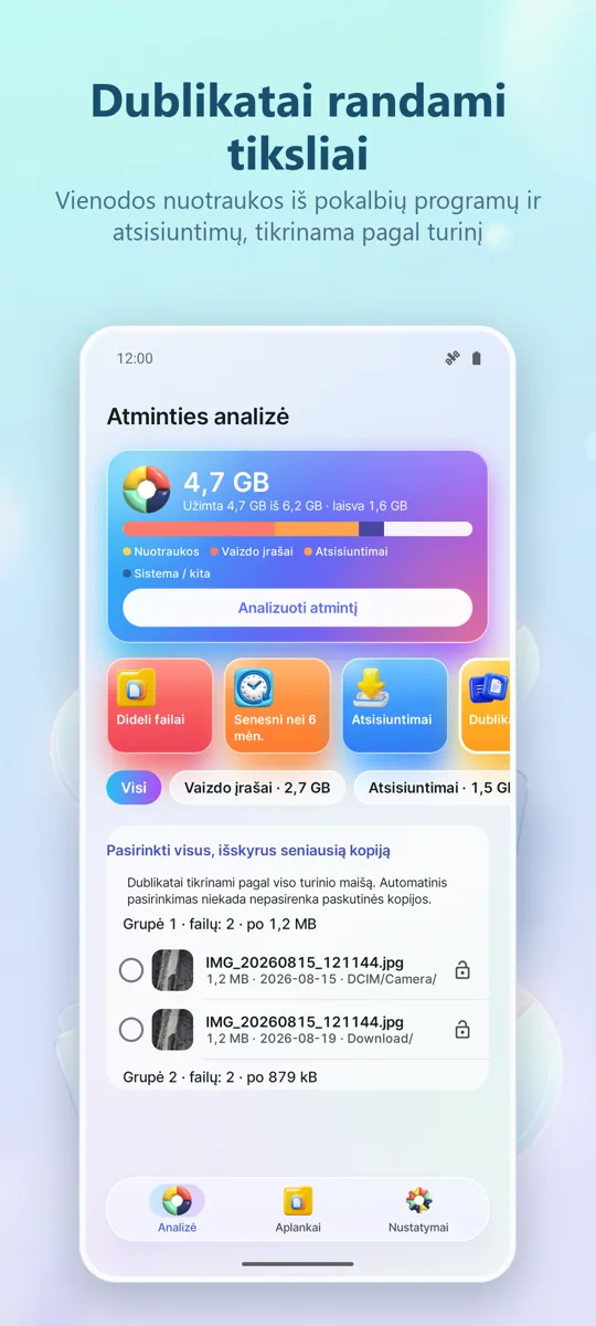 Saugyklos analizė: Valiklis: ekrano kopija 2