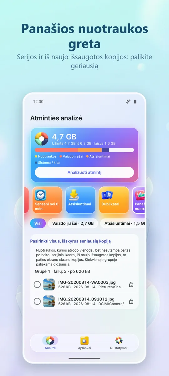 Saugyklos analizė: Valiklis: ekrano kopija 3