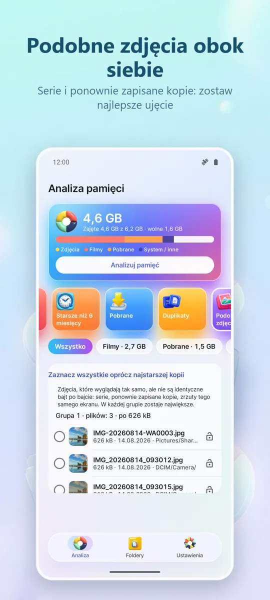 Analizator pamięci: Czyść: zrzut ekranu 3