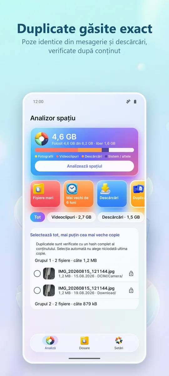 Analizor stocare: Curățător: captură de ecran 2