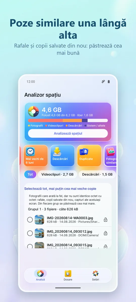 Analizor stocare: Curățător: captură de ecran 3
