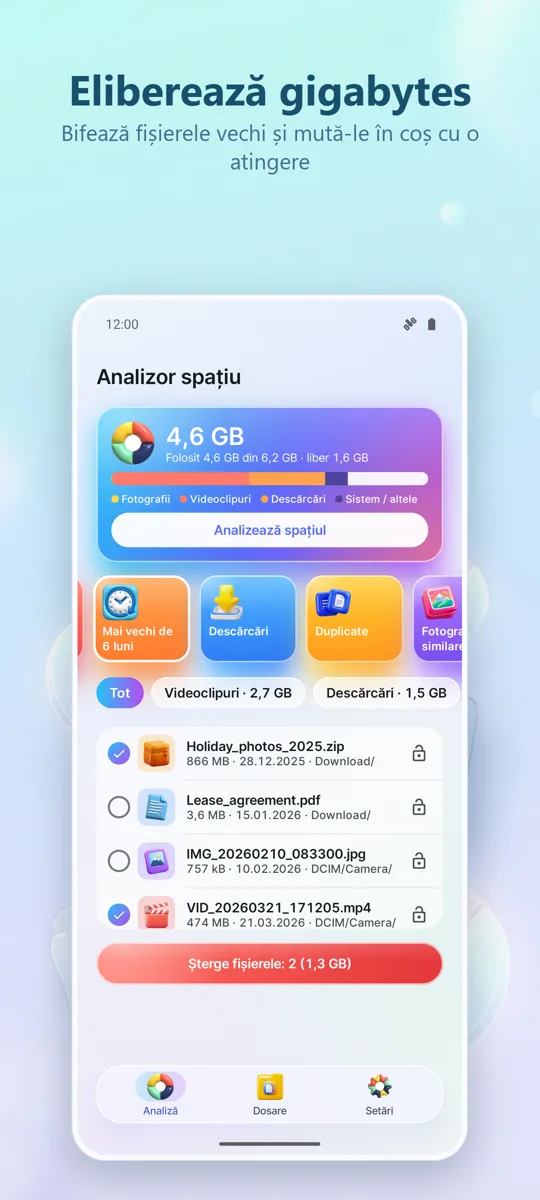Analizor stocare: Curățător: captură de ecran 4