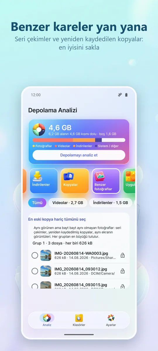 Depolama Analizi: Temizleyici: ekran görüntüsü 3