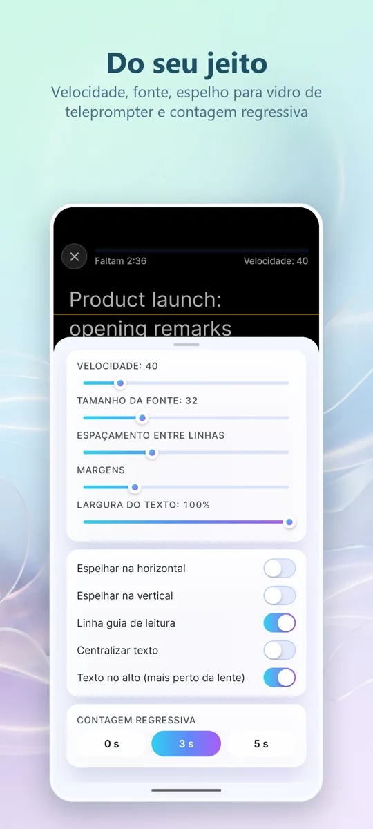 Teleprompter para Vídeo: captura de tela 4