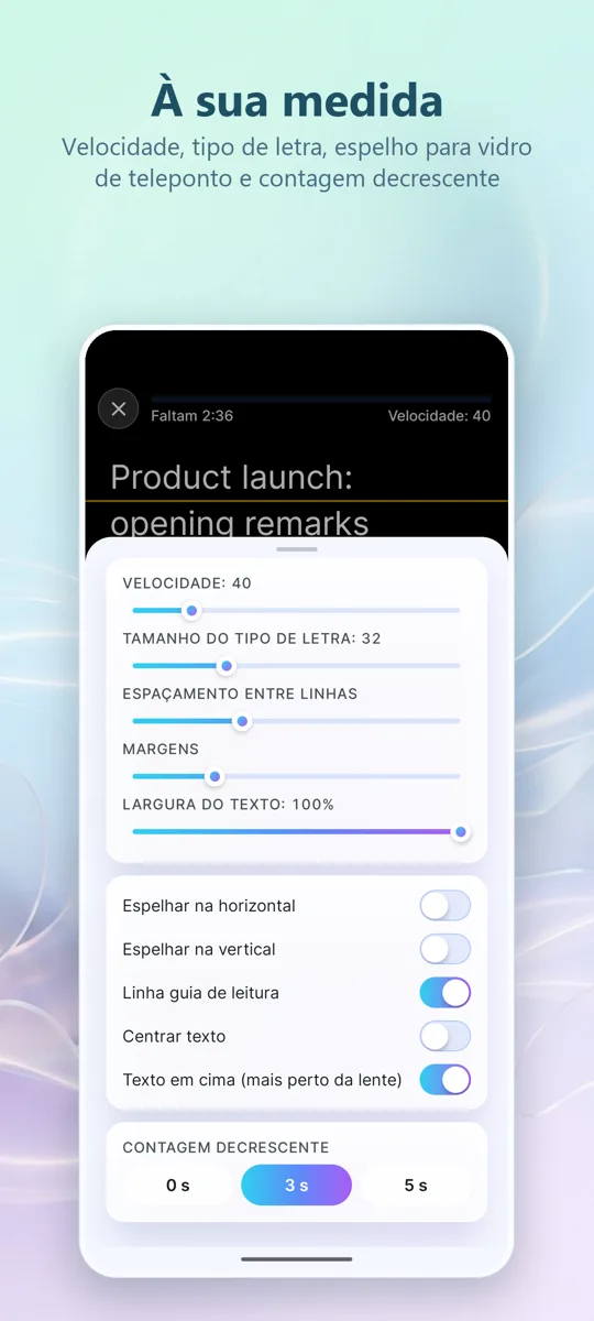 Teleprompter para Vídeo: captura de ecrã 4
