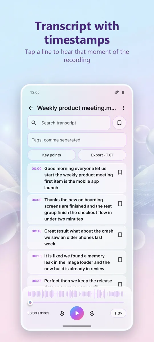 AI Transcription & Captions: screenshot 2