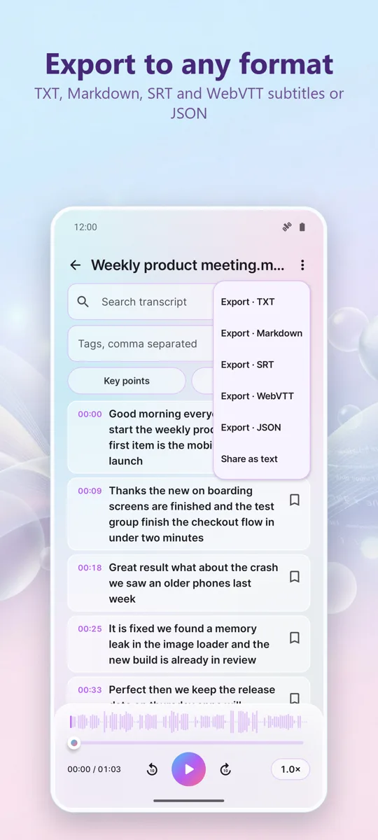 AI Transcription & Captions: screenshot 4