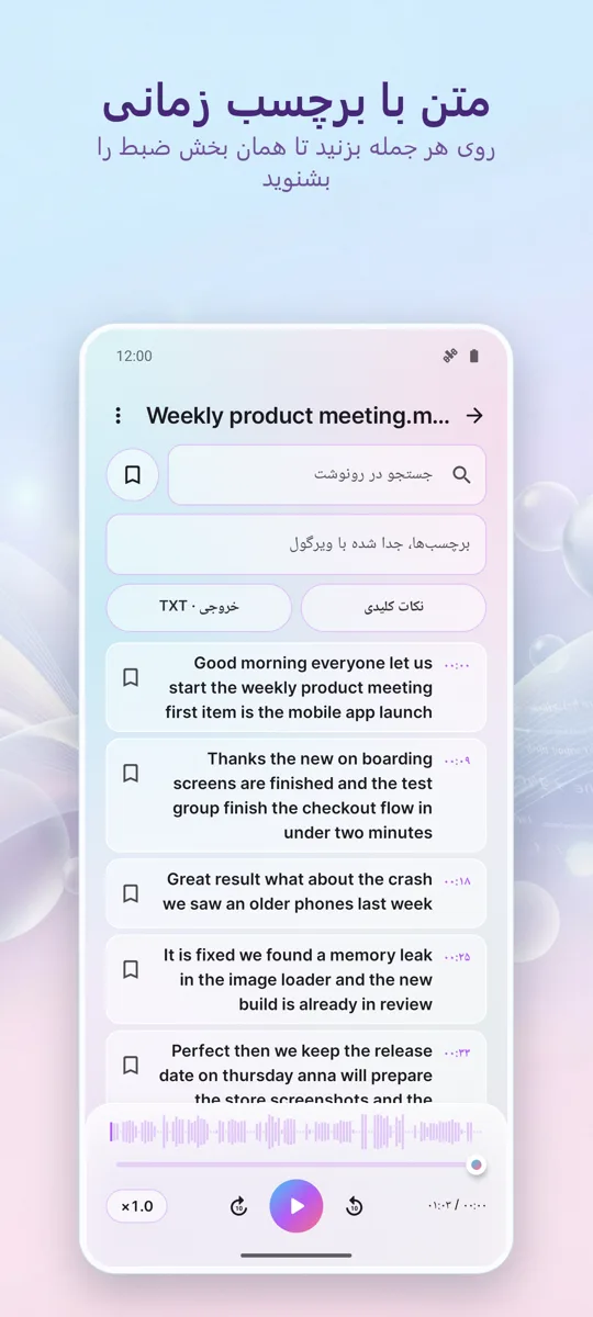 رونویسی و زیرنویس هوش مصنوعی: تصویر صفحه 2