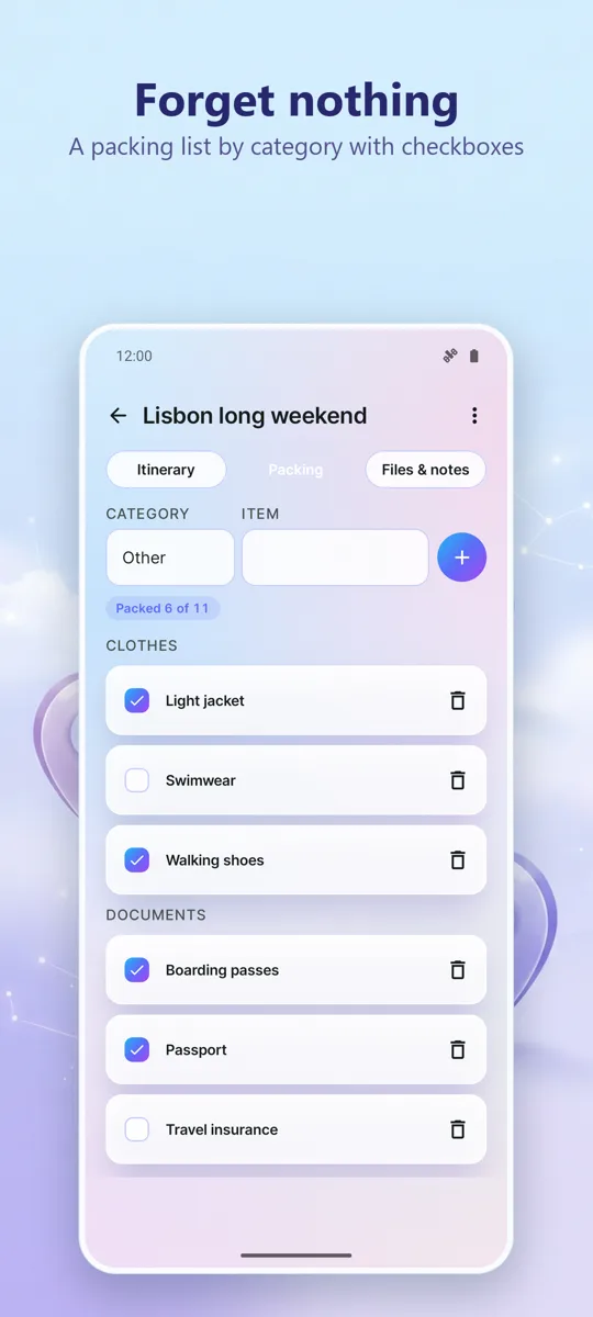 Trip Organizer: Planner: screenshot 3