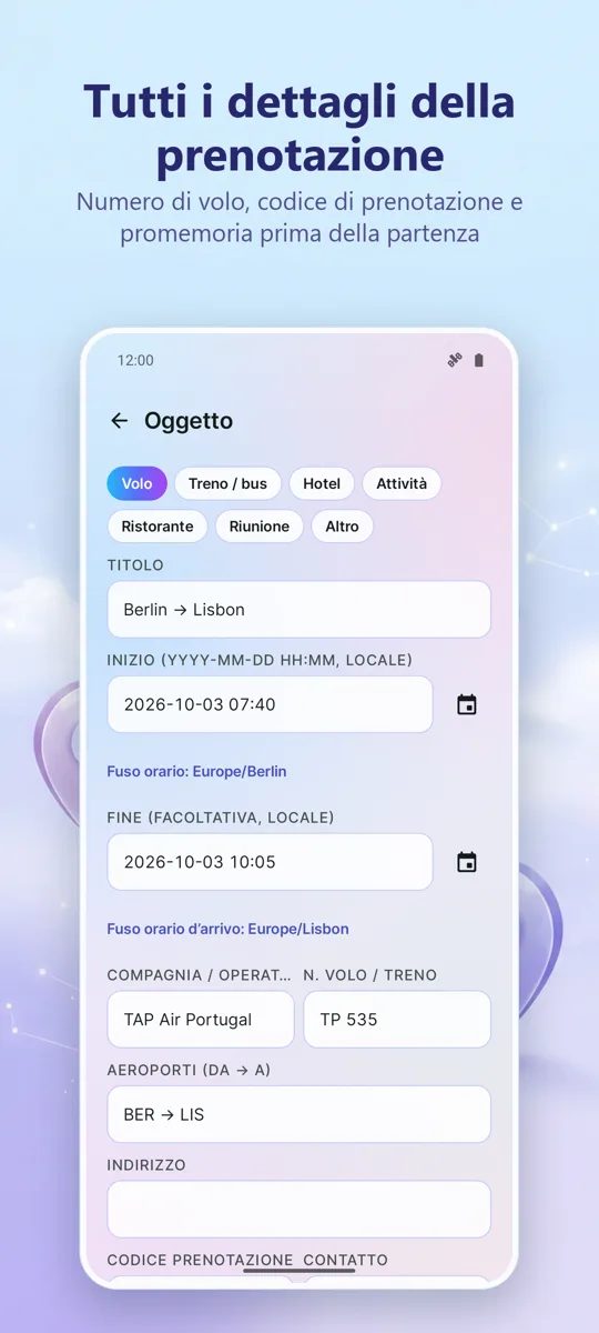 Organizzatore Viaggi: screenshot 4