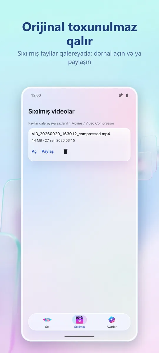 Video sıxıcı: ekran görüntüsü 4