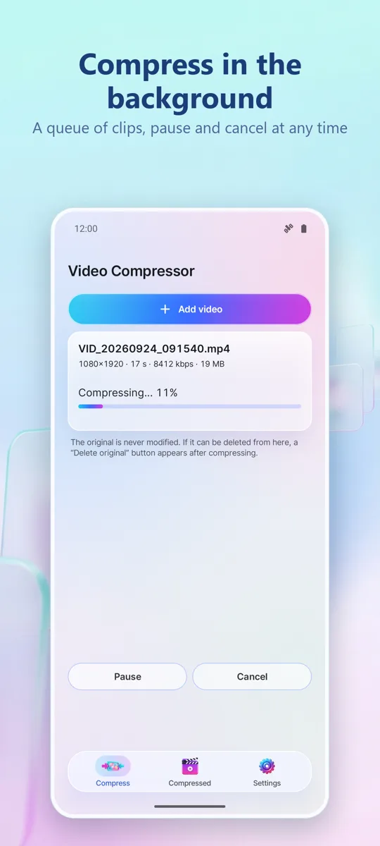 Video Compressor: screenshot 3