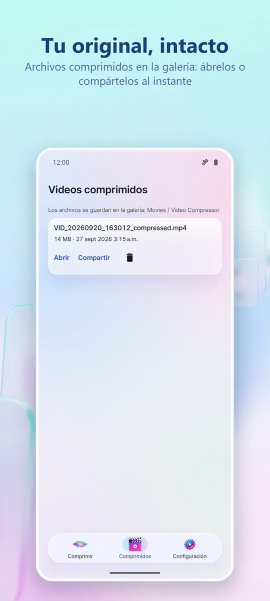 Compresor de video: captura de pantalla 4