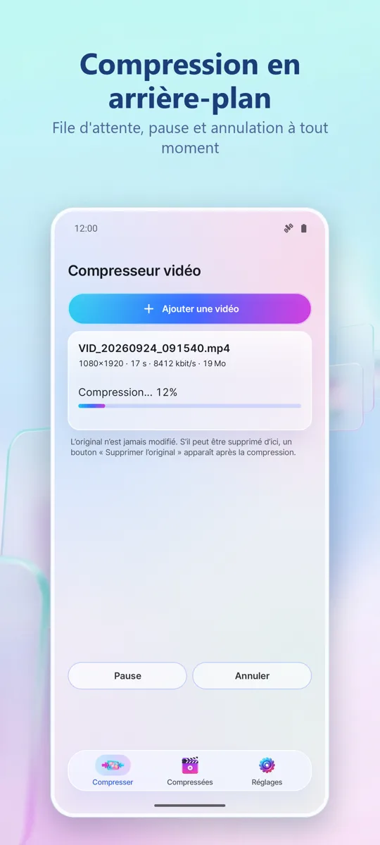 Compresseur Vidéo: capture d'écran 3