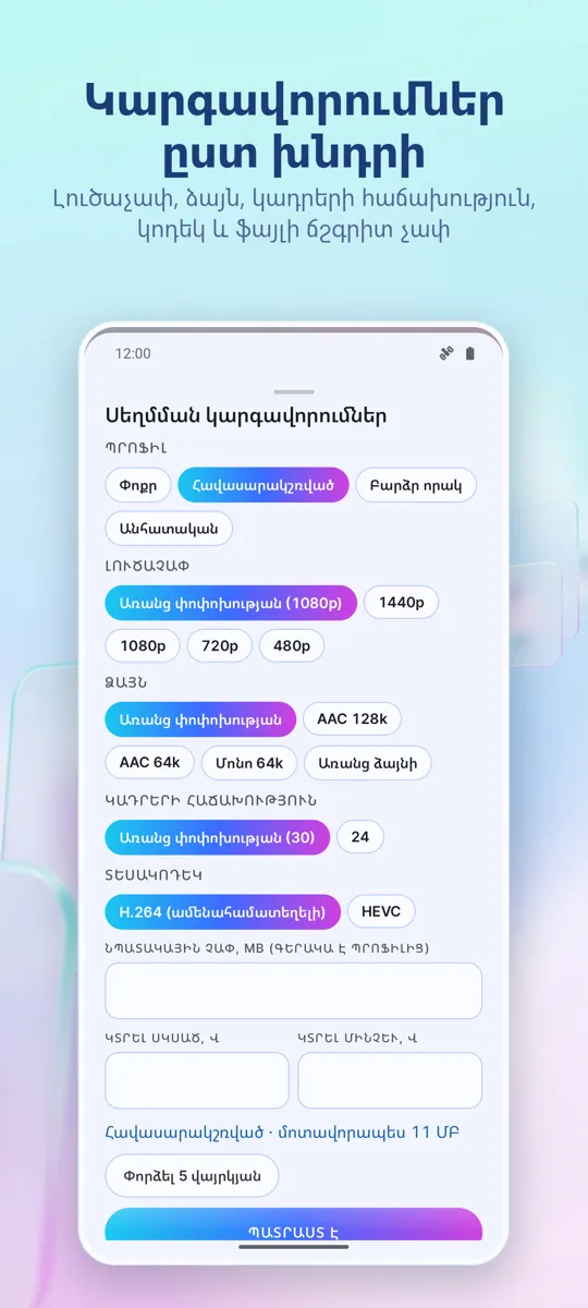Տեսանյութի սեղմիչ: սքրինշոթ 2