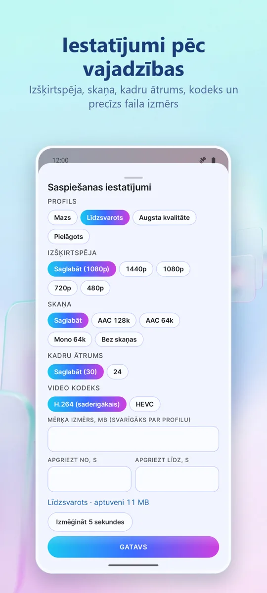 Video Compressor: ekrānuzņēmums 2