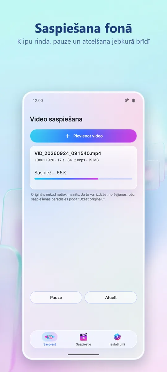 Video Compressor: ekrānuzņēmums 3
