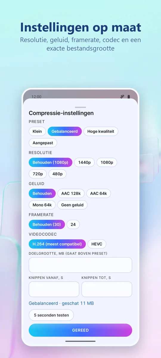 Video Compressor: schermafbeelding 2