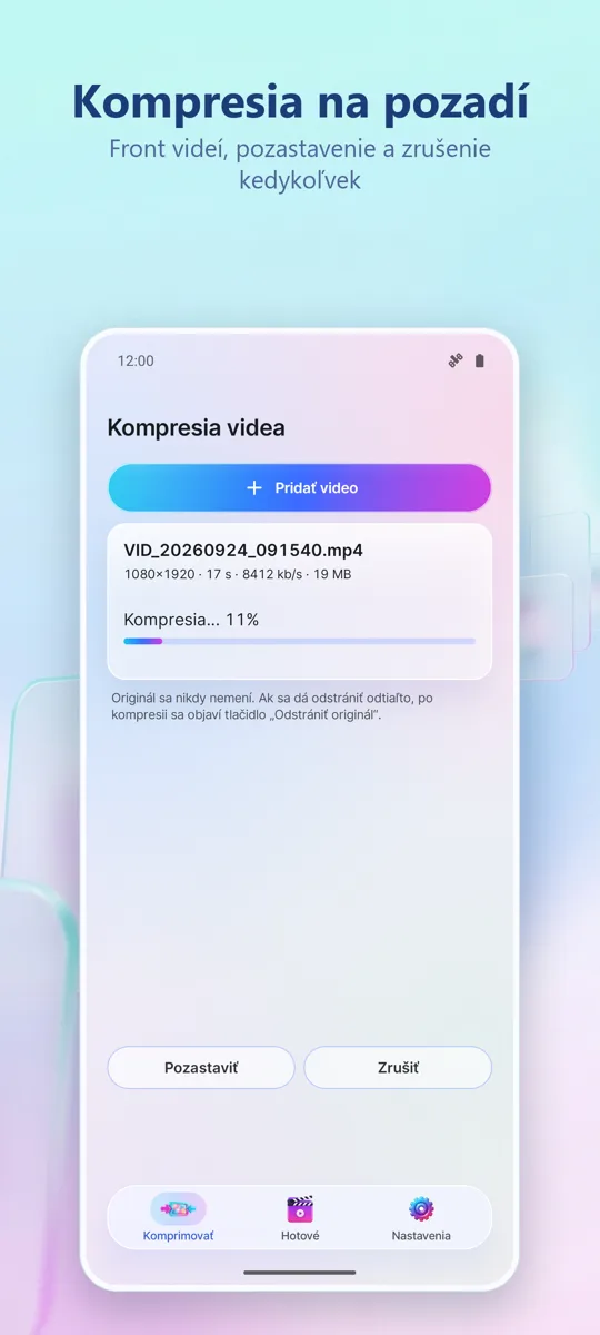 Kompresor Videa: snímka obrazovky 3