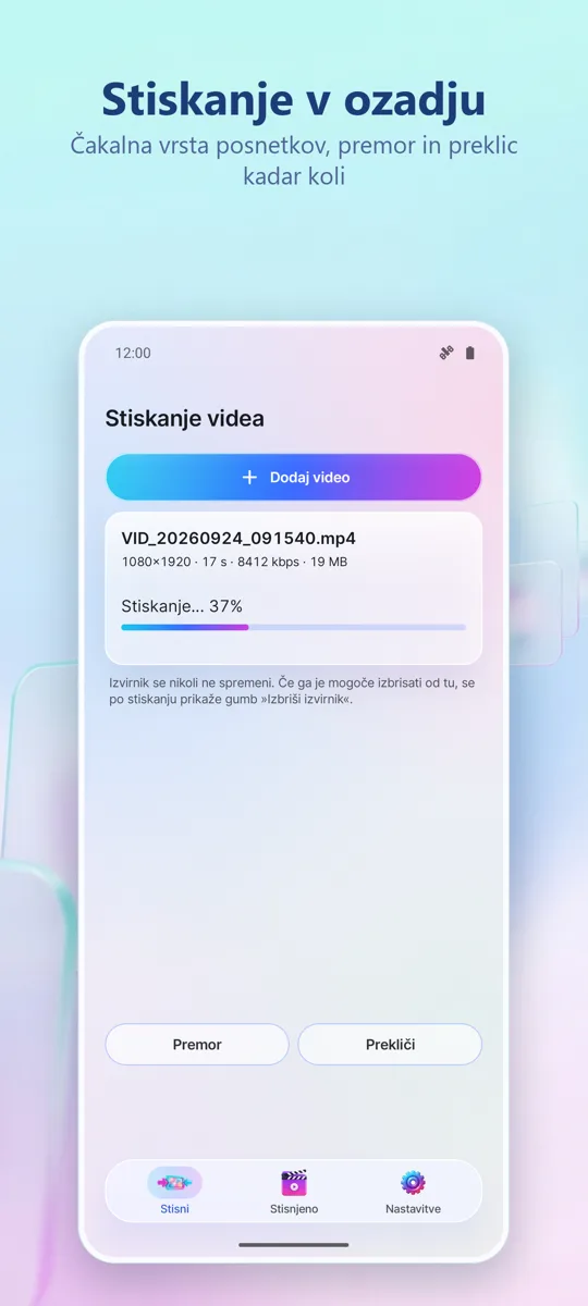 Video Compressor: posnetek zaslona 3