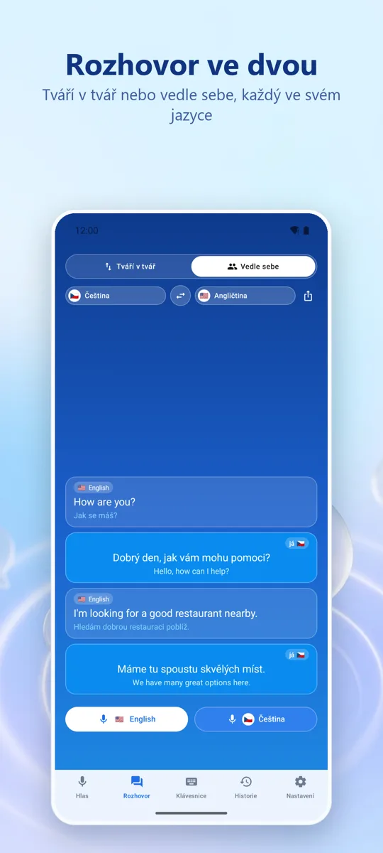 Voice Translate: snímek obrazovky 2