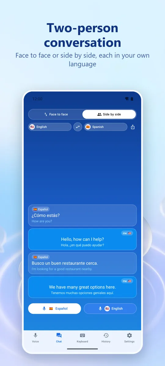 Voice Translate: screenshot 2
