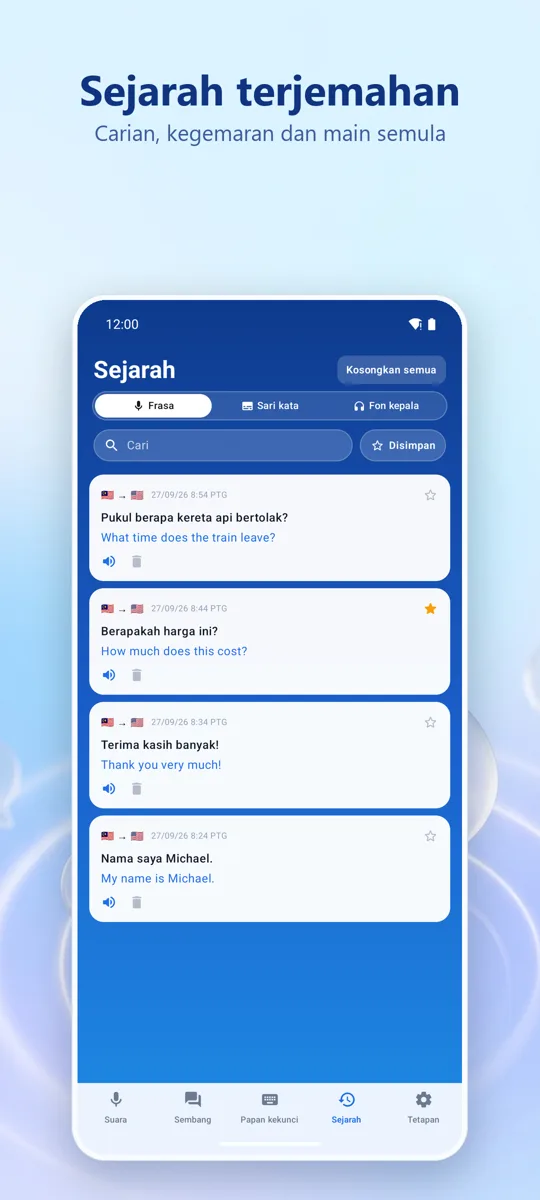 Voice Translate: tangkapan skrin 4