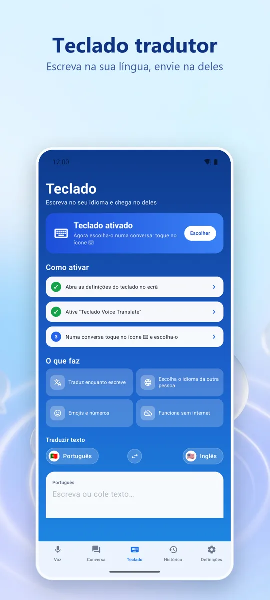 Voice Translate: captura de ecrã 3